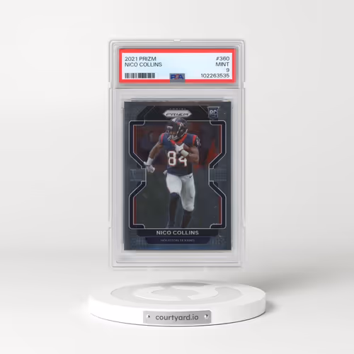 2021 Panini Prizm #360 Nico Collins (PSA 9 MINT)