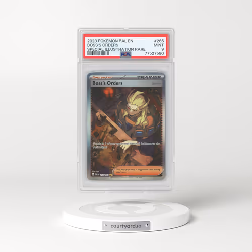 2023 Paldea Evolved - PAL EN #265 Boss's Orders - Special Illustration Rare (PSA 9 MINT)