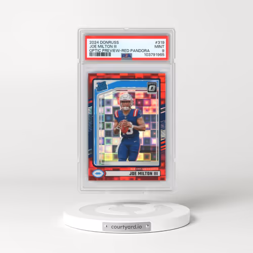 2024 Panini Donruss #319 Joe Milton III - Optic Preview-Red Pandora (PSA 9 MINT)