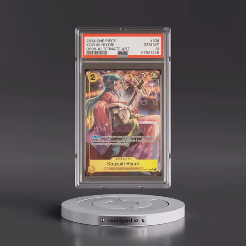 2024 One Piece OP06-Wings of the Captain #106 Kozuki Hiyori - Alternate Art (PSA 10 GEM MINT)
