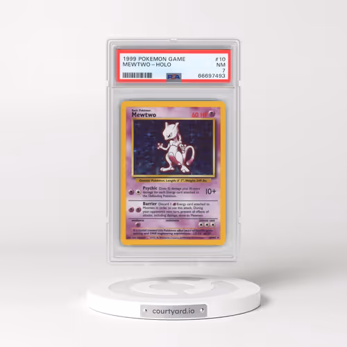 1999 Pokémon Game #10 Mewtwo - Holo (PSA 7 NM)