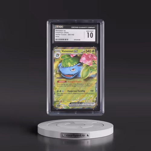 2024 Pokémon Scr EN-Stellar Crown #001 Venusaur EX - Holo (CGC 10 GEM MINT)