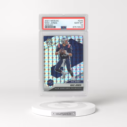 2021 Panini Mosaic #245 Mac Jones - Mosaic (PSA 10 GEM MINT)