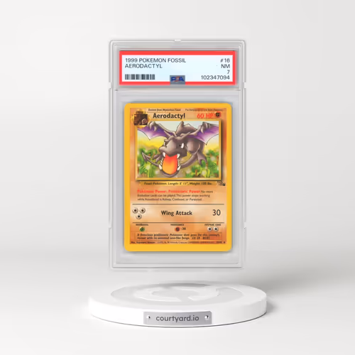 1999 Pokémon Fossil #16 Aerodactyl (PSA 7 NM)