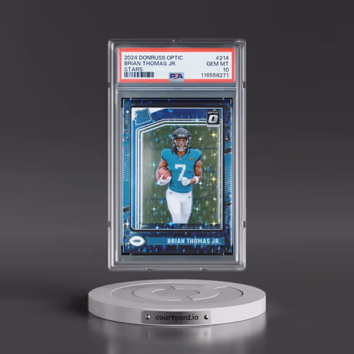 2024 Panini Donruss Optic #214 Brian Thomas Jr. - Stars (PSA 10 GEM MINT)