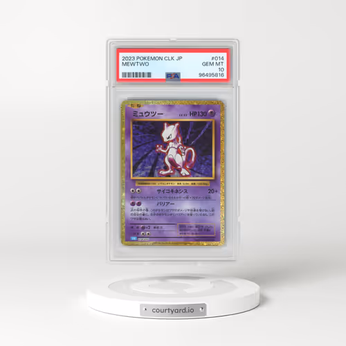 2023 Pokémon Clk-Trading Card Game Classic Blastoise & Suicune EX Deck #014 Mewtwo (PSA 10 GEM MINT)