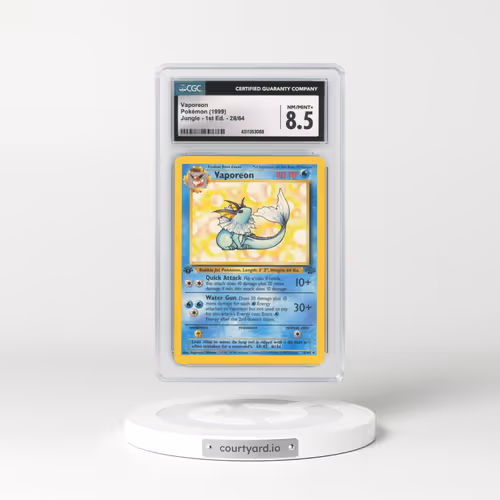 1999 Jungle #28 Vaporeon - 1st Edition (CGC 8.5 NM-MT+)