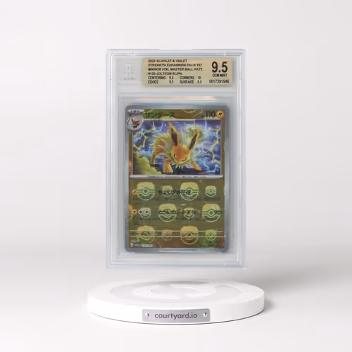 2023 Pokémon Card 151 #135 Jolteon - Reverse Holo Master Ball (BGS 9.5 GEM MINT)