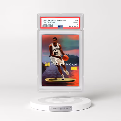1997 Skybox Premium Jam Pack #15 Tim Duncan (PSA 9 MINT)