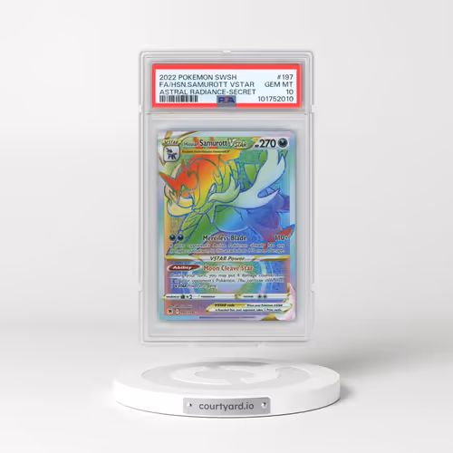 2022 Pokémon Sword & Shield Astral Radiance #197 Hisuian Samurott Vstar - Full Art Secret (PSA 10 GEM MINT)
