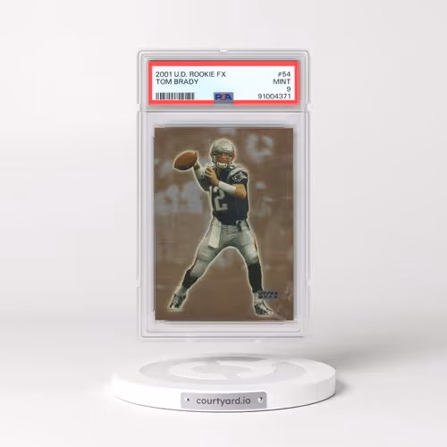 2001 Upper Deck Rookie F/X #54 Tom Brady (PSA 9 MINT)