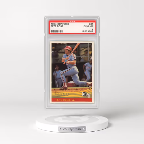 1984 Donruss #61 Pete Rose (PSA 10 GEM MINT)