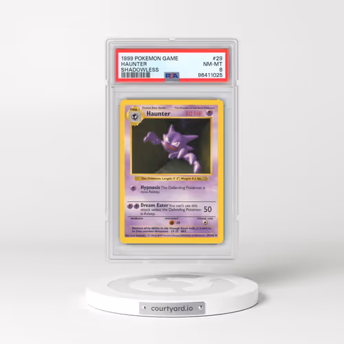 1999 Pokémon Game #29 Haunter - Shadowless (PSA 8 NM-MT)