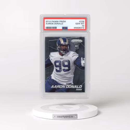 2014 Panini Prizm #228 Aaron Donald (PSA 10 GEM MINT)