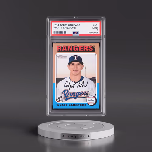 2024 Topps Heritage #581 Wyatt Langford (PSA 9 MINT)