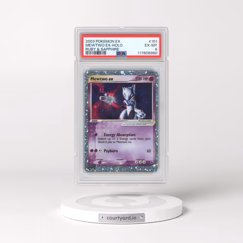 2003 Pokémon EX Ruby & Sapphire #101 Mewtwo EX - Holo Holo (PSA 6 EX-MT)