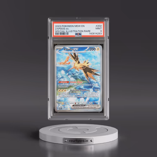 2023 Pokémon Mew EN-151 #202 Zapdos EX - Holo Special Illustration Rare (PSA 9 MINT)