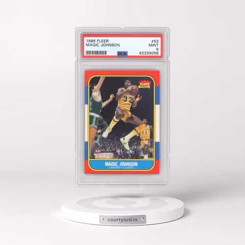 1986 Fleer #53 Magic Johnson (PSA 9 MINT)