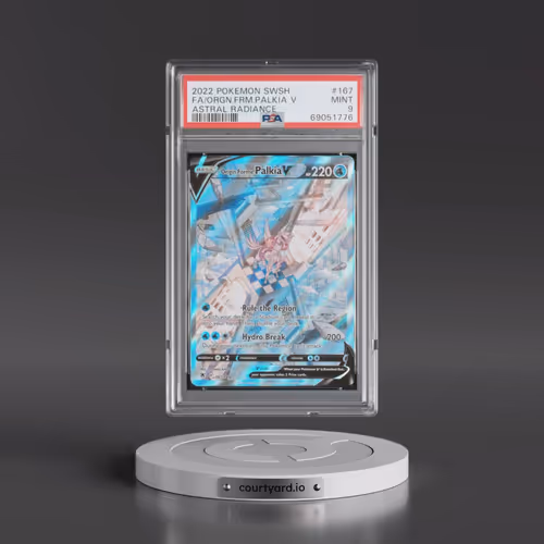 2022 Pokémon Sword & Shield Astral Radiance #167 Origin Forme Palkia V - Holo Full Art (PSA 9 MINT)