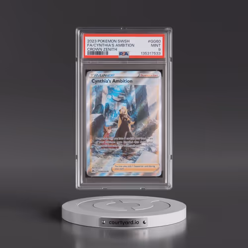2023 Pokémon Sword and Shield Crown Zenith #GG60 Cynthia's Ambition - Full Art (PSA 9 MINT)