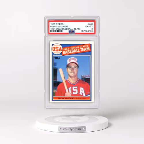 1985 Topps #401 Mark McGwire - 1984 USA Baseball Team (PSA 6 EX-MT)