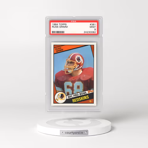 1984 Topps #381 Russ Grimm (PSA 9 MINT)