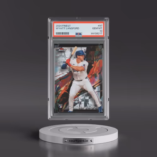 2024 Topps Finest #97 Wyatt Langford (PSA 10 GEM MINT)
