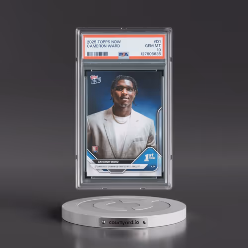 2025 Topps Now #D1 Cameron Ward (PSA 10 GEM MINT)