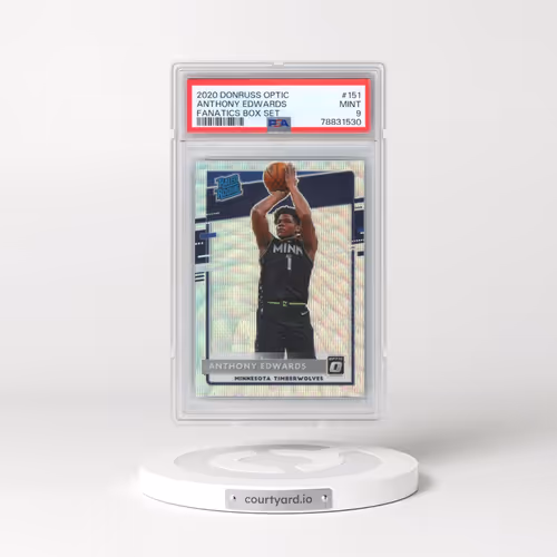 2020 Panini Donruss Optic #151 Anthony Edwards - Fanatics Box Set (PSA 9 MINT)