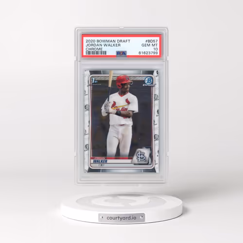 2020 Bowman Draft #BD57 Jordan Walker - Chrome (PSA 10 GEM MINT)