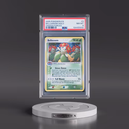 2005 Pokémon EX Unseen Forces #3 Bellossom - Holo (PSA 8 NM-MT)