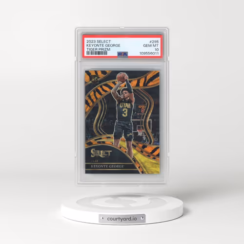 2023 Panini Select #295 Keyonte George - Tiger Prizm (PSA 10 GEM MINT)