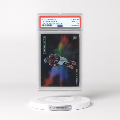 2022 Panini Obsidian Color Blast Black #CBBDPI Dameon Pierce (PSA 10 GEM MINT)