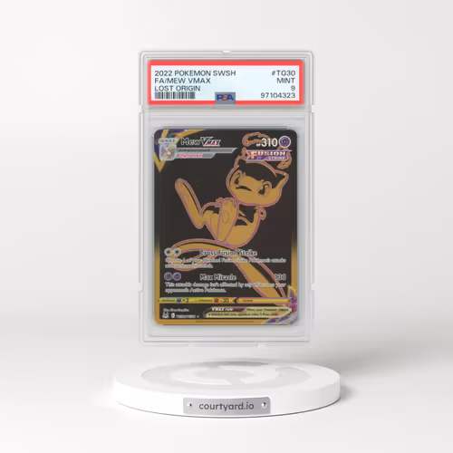 2022 Pokémon Sword & Shield Lost Origin #TG30 Mew Vmax - Full Art (PSA 9 MINT)