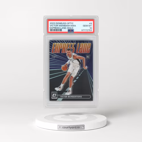 2023 Panini Donruss Optic Express Lane #8 Victor Wembanyama - Holo (PSA 10 GEM MINT)
