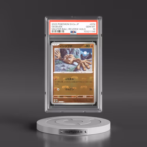 2023 Pokémon Sv2a-Pokemon 151 #074 Geodude - Reverse Holo Master Ball (PSA 10 GEM MINT)