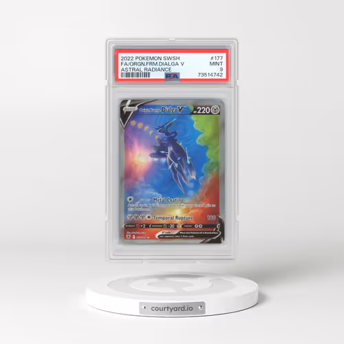 2022 Pokémon Sword & Shield Astral Radiance #177 Origin Forme Dialga V - Holo Full Art (PSA 9 MINT)