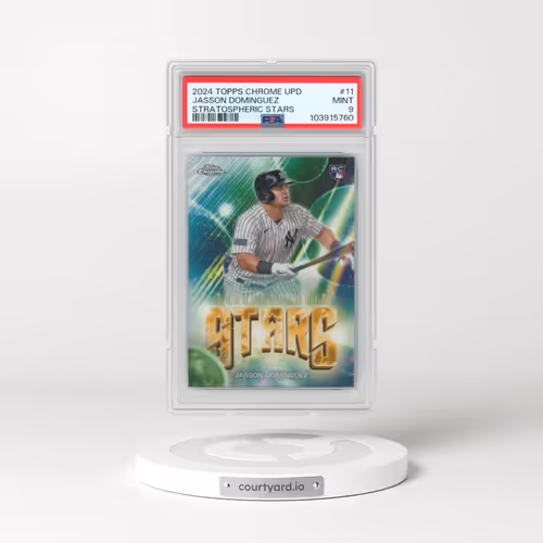 2024 Topps Chrome Update Stratospheric Stars #11 Jasson Dominguez (PSA 9 MINT)