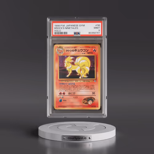 1998 Pokémon Gym #38 Brock's Ninetales - Holo (PSA 9 MINT)