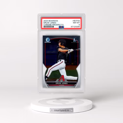 2023 Bowman Chrome Prospects #BCP25 Druw Jones (PSA 8 NM-MT)