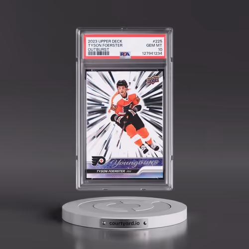 2023 Upper Deck #225 Tyson Foerster - Outburst (PSA 10 GEM MINT)