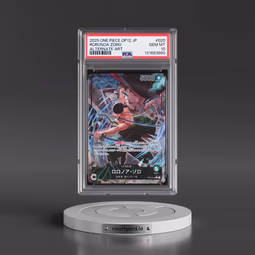 2025 One Piece Japanese OP12-Legacy of the Master #020 Roronoa Zoro - Alternate Art (PSA 10 GEM MINT