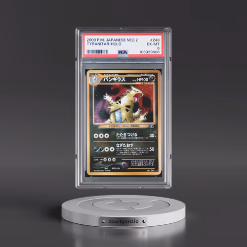 2000 Pokémon Neo 2 #248 Tyranitar - Holo (PSA 6 EX-MT)