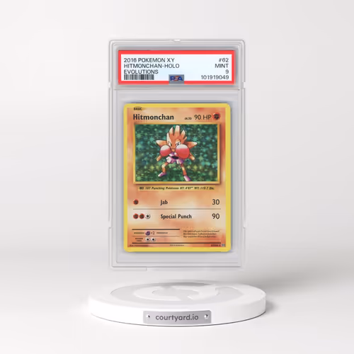 2016 Pokémon XY Evolutions #62 Hitmonchan - Holo (PSA 9 MINT)