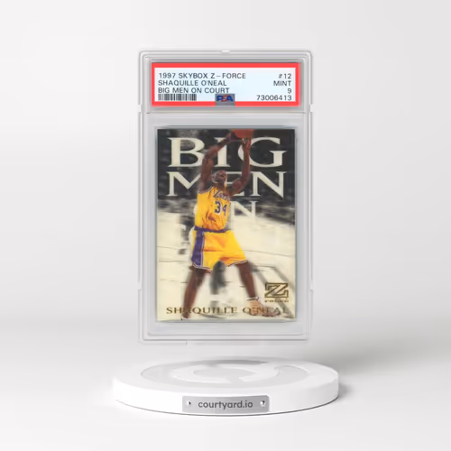 1997 Skybox Z-Force Big Men on Court #12 Shaquille O'Neal (PSA 9 MINT)
