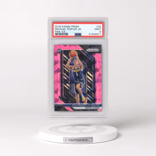 2018 Panini Prizm #32 Michael Porter Jr. - Pink Ice (PSA 9 MINT)
