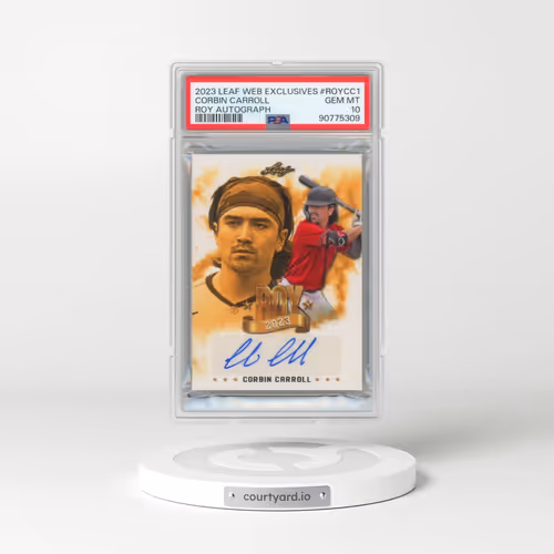 2023 Leaf Web Exclusives #ROYCC1 Corbin Carroll - Roy Autograph (PSA 10 GEM MINT)