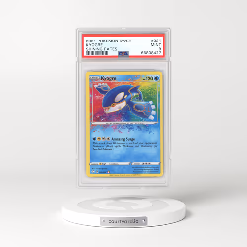 2021 Shining Fates #021 Kyogre - Amazing Rare (PSA 9 MINT)