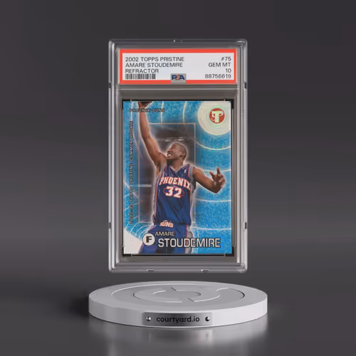 2002 Topps Pristine #75 Amare Stoudemire - Refractor (PSA 10 GEM MINT)