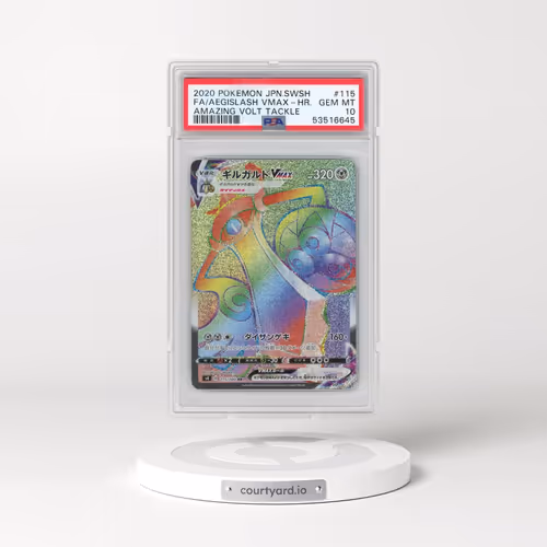 2020 Pokémon Sword & Shield Amazing Volt Tackle #115 Aegislash Vmax-Hyper - Full Art (PSA 10 GEM MIN